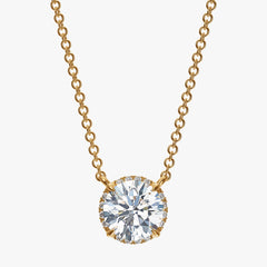 Invisible Halo Diamond Necklace