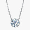 J'EVAR 18KT White Gold Invisible Halo ALTR Lab Grown Diamond Necklace Front View | 1.54 CT