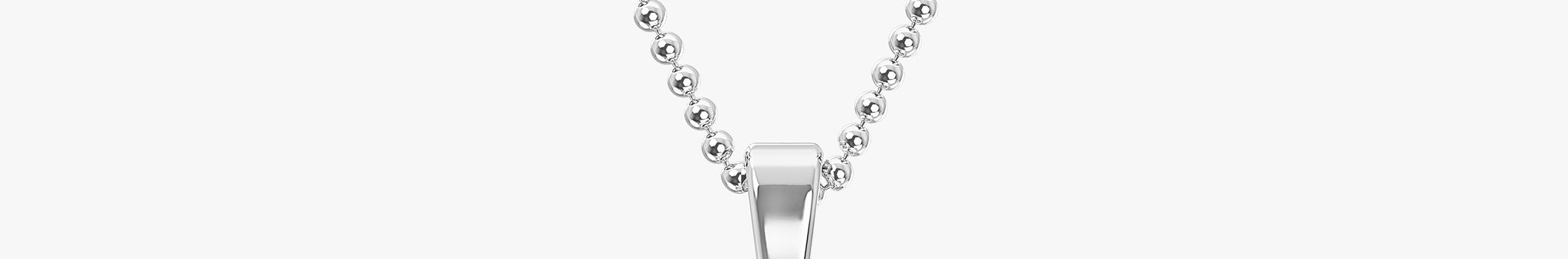 TYPE by J'EVAR 7MM LETTER G SOLITAIRE DIAMOND INITIAL PENDANT 18K White Gold ALTR Lab Grown Diamond Front View