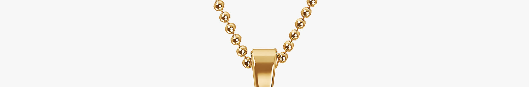 TYPE by J'EVAR 9MM G SOLITAIRE DIAMOND INITIAL PENDANT 18K Yellow Gold ALTR Lab Grown Diamond Back View