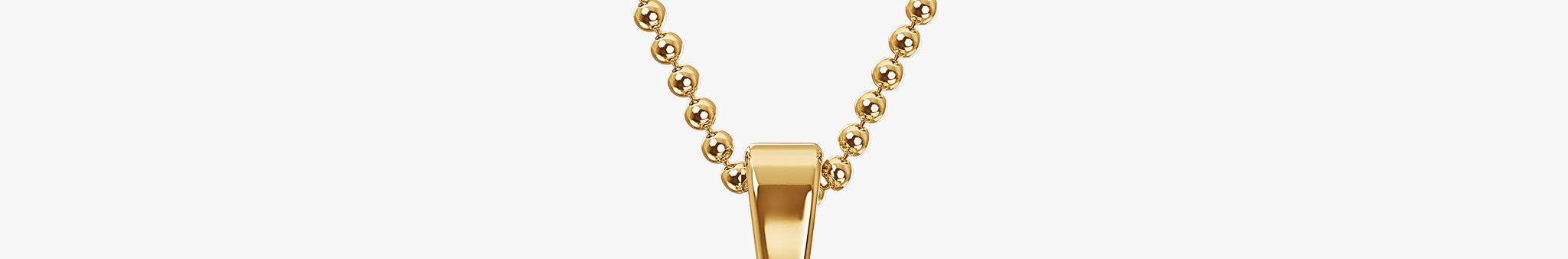 TYPE by J'EVAR 9MM G A SOLITAIRE DIAMOND INITIAL PENDANT 18K Yellow Gold ALTR Lab Grown Diamond Front View
