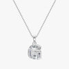 TYPE by J'EVAR 7MM LETTER G SOLITAIRE DIAMOND INITIAL PENDANT 18K White Gold ALTR Lab Grown Diamond Front View | NO CHAIN / G