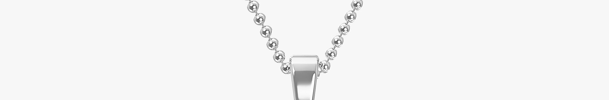 TYPE by J'EVAR 9MM Z A SOLITAIRE DIAMOND INITIAL PENDANT 18K White Gold ALTR Lab Grown Diamond Front View