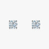 J'EVAR 18KT White Gold ALTR Lab Grown Diamond Stud Earrings with Guardian Backs Front View | Pair / 2.50 CT