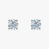 J'EVAR 18KT White Gold ALTR Lab Grown Diamond Stud Earrings with Guardian Backs Front View | Pair / 3.50 CT