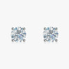 J'EVAR 18KT White Gold ALTR Lab Grown Diamond Stud Earrings with Guardian Backs Front View | Pair / 4.00 CT