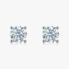 J'EVAR 18KT White Gold ALTR Lab Grown Diamond Stud Earrings with Guardian Backs Front View | Pair / 5.50 CT