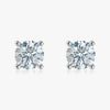 J'EVAR 18KT White Gold ALTR Lab Grown Diamond Stud Earrings with Guardian Backs Front View | Pair / 7.00 CT