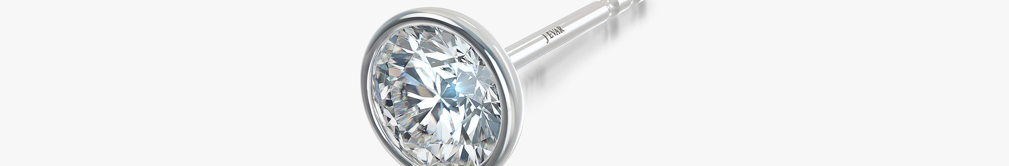 J'EVAR 18KT White Gold Elements ALTR Lab Grown Diamond Earrings Prospective View