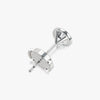 J'EVAR 18KT White Gold Elements ALTR Lab Grown Diamond Bezel Stud Earrings Back View | 2.00 CT