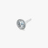 J'EVAR 18KT White Gold Elements ALTR Lab Grown Diamond Bezel Stud Earrings Prospective View | 2.00 CT