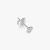 J'EVAR 18KT White Gold Elements ALTR Lab Grown Diamond Earrings Lock View | 0.50 CT