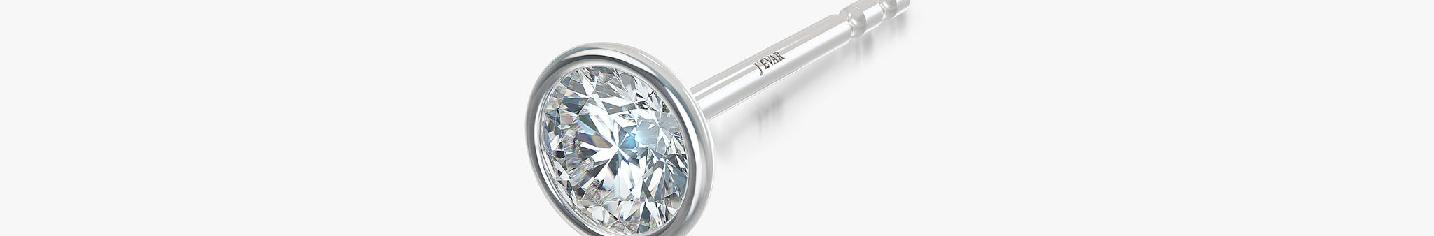 J'EVAR 18KT White Gold Elements ALTR Lab Grown Diamond Earrings Prospective View