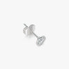 J'EVAR 18KT White Gold Elements ALTR Lab Grown Diamond Earrings Lock View | 0.70 CT