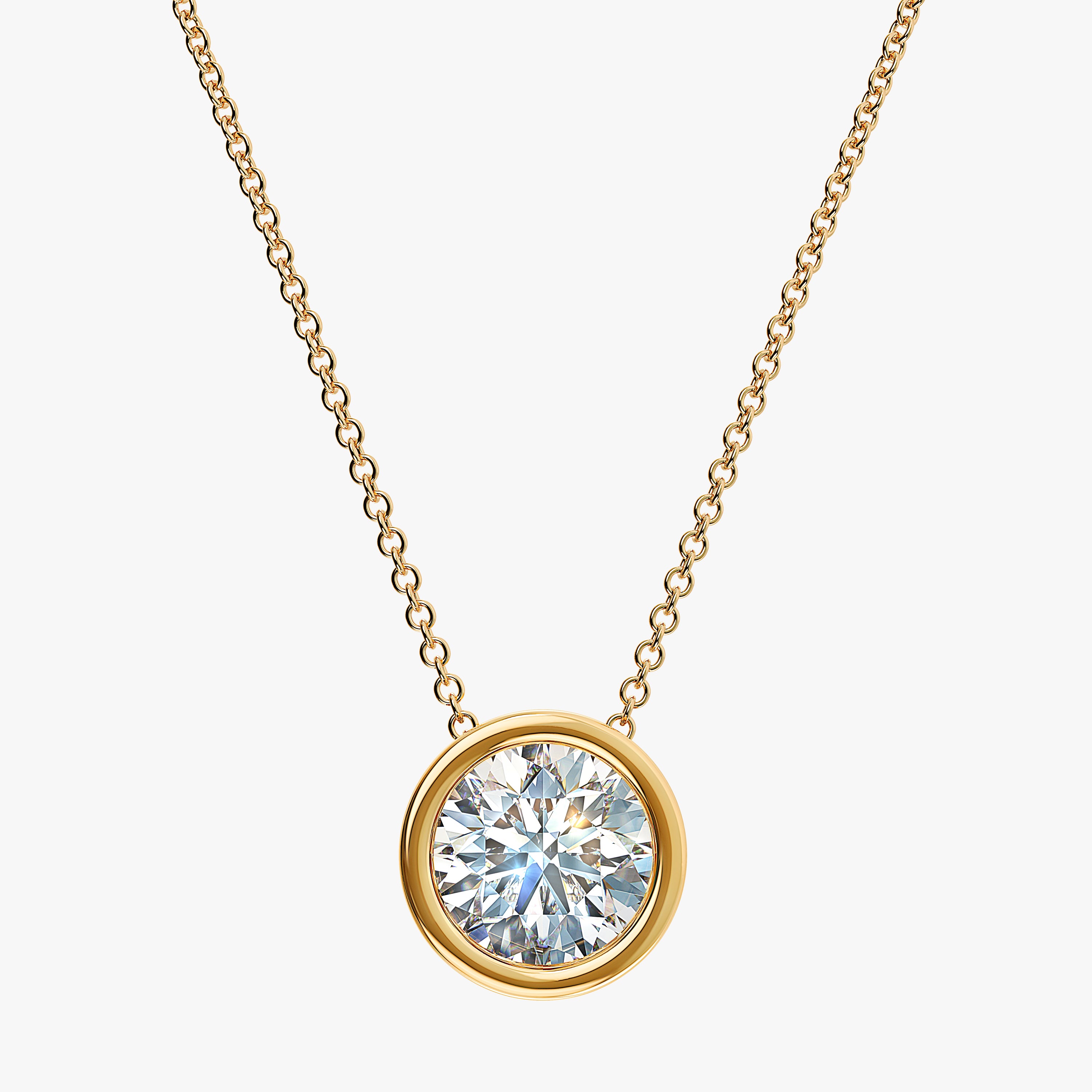 2 Carat | 14K White Gold | IGI Certified Lab Created Diamond Solitaire  Pendant Necklace | F-G Color, VS1-VS2 Clarity Friendly Diamonds -  Walmart.com