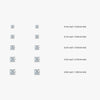 J'EVAR 14KT White Gold ALTR Lab Grown Diamond Stud Earrings Size Guide | Pair / 0.30 CT