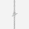 J'EVAR Sterling Heart Charm Toggle ALTR Lab Grown Diamond Bracelet Lock View | 0.40 CT