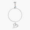 J'EVAR Sterling Silver Heart Bolo ALTR Lab Grown Diamond Bracelet Top View | 0.07 CT