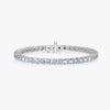 J'EVAR 14KT White Gold Classic ALTR Lab Grown Diamond Tennis Bracelet Front View | 8 IN / 11.30 CT