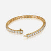 J'EVAR 14KT Yellow Gold Classic ALTR Lab Grown Diamond Tennis Bracelet Lock View | 7 IN / 10.00 CT