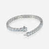 J'EVAR 14KT White Gold Classic ALTR Lab Grown Diamond Tennis Bracelet Lock View | 6 IN / 12.91 CT