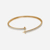 J'EVAR 14KT Yellow Gold Classic ALTR Lab Grown Diamond Tennis Bracelet Lock View | 7 IN / 2.00 CT