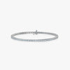 J'EVAR 14KT White Gold Classic ALTR Lab Grown Diamond Tennis Bracelet Front View | 6 IN / 2.50 CT