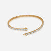 J'EVAR 14KT Yellow Gold Classic ALTR Lab Grown Diamond Tennis Bracelet Lock View | 7 IN / 3.00 CT