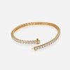 J'EVAR 14KT Yellow Gold Classic ALTR Lab Grown Diamond Tennis Bracelet Lock View | 7 IN / 5.00 CT