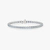 J'EVAR 14KT White Gold Classic ALTR Lab Grown Diamond Tennis Bracelet Front View | 6.5 IN / 6.40 CT