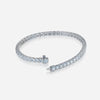 J'EVAR 14KT White Gold Classic ALTR Lab Grown Diamond Tennis Bracelet Lock View | 7 IN / 7.00 CT