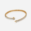 J'EVAR 14KT Yellow Gold Classic ALTR Lab Grown Diamond Tennis Bracelet Lock View | 7 IN / 7.00 CT