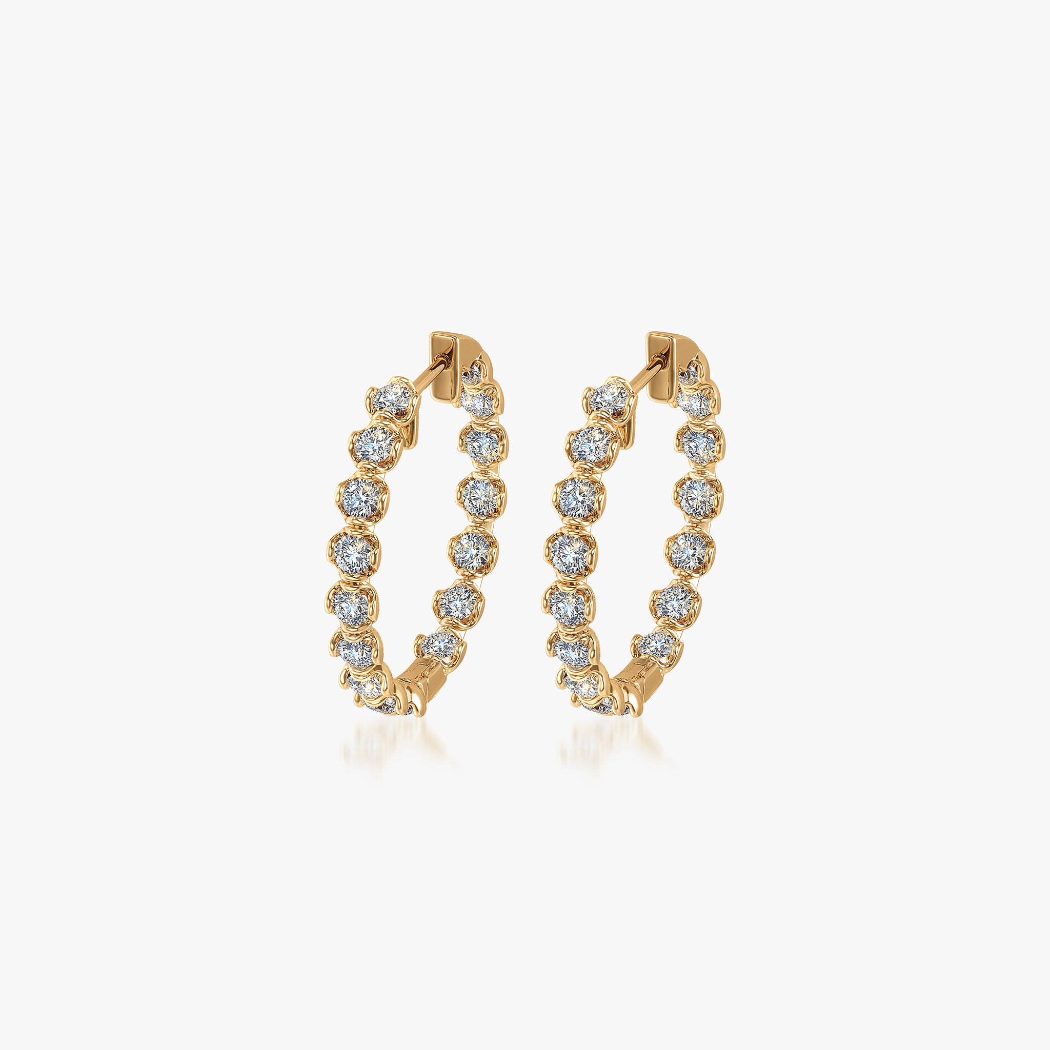Lock & Key Dangle Hoop Earrings in 14K Yellow Gold - 100% Exclusive