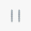 J'EVAR 14KT White Gold Lotus Petals ALTR Lab Grown Diamond Hoop Earrings Front View | 2.00 CT
