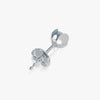 J'EVAR 14KT White Gold Lotus Petals ALTR Lab Grown Diamond Earrings Back View | 1.00 CT