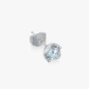 J'EVAR 14KT White Gold Lotus Petals ALTR Lab Grown Diamond Earrings Lock View | 1.00 CT