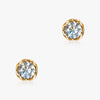 J'EVAR 14KT Yellow Gold Lotus Petals ALTR Lab Grown Diamond Earrings Front View | 1.00 CT