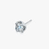 J'EVAR 14KT White Gold Lotus Petals ALTR Lab Grown Diamond Earrings Perspective View | 1.50 CT