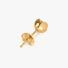 J'EVAR 14KT Yellow Gold Lotus Petals ALTR Lab Grown Diamond Earrings Back View | 1.50 CT