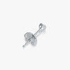 J'EVAR 14KT White Gold Lotus Petals ALTR Lab Grown Diamond Earrings Back View | 0.20 CT