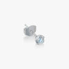 J'EVAR 14KT White Gold Lotus Petals ALTR Lab Grown Diamond Earrings Lock View | 0.30 CT