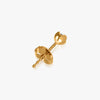 J'EVAR 14KT Yellow Gold Lotus Petals ALTR Lab Grown Diamond Earrings Back View | 0.30 CT