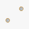 J'EVAR 14KT Yellow Gold Lotus Petals ALTR Lab Grown Diamond Earrings Front View | 0.30 CT