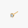 J'EVAR 14KT Yellow Gold Lotus Petals ALTR Lab Grown Diamond Earrings Perspective View | 0.30 CT