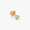 J'EVAR 14KT Yellow Gold Lotus Petals ALTR Lab Grown Diamond Earrings Lock View | 0.50 CT