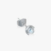 J'EVAR 14KT White Gold Lotus Petals ALTR Lab Grown Diamond Earrings Lock View | 0.70 CT