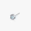 J'EVAR 14KT White Gold Lotus Petals ALTR Lab Grown Diamond Earrings Perspective View | 0.70 CT