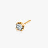 J'EVAR 14KT Yellow Gold Lotus Petals ALTR Lab Grown Diamond Earrings Perspective View | 0.70 CT