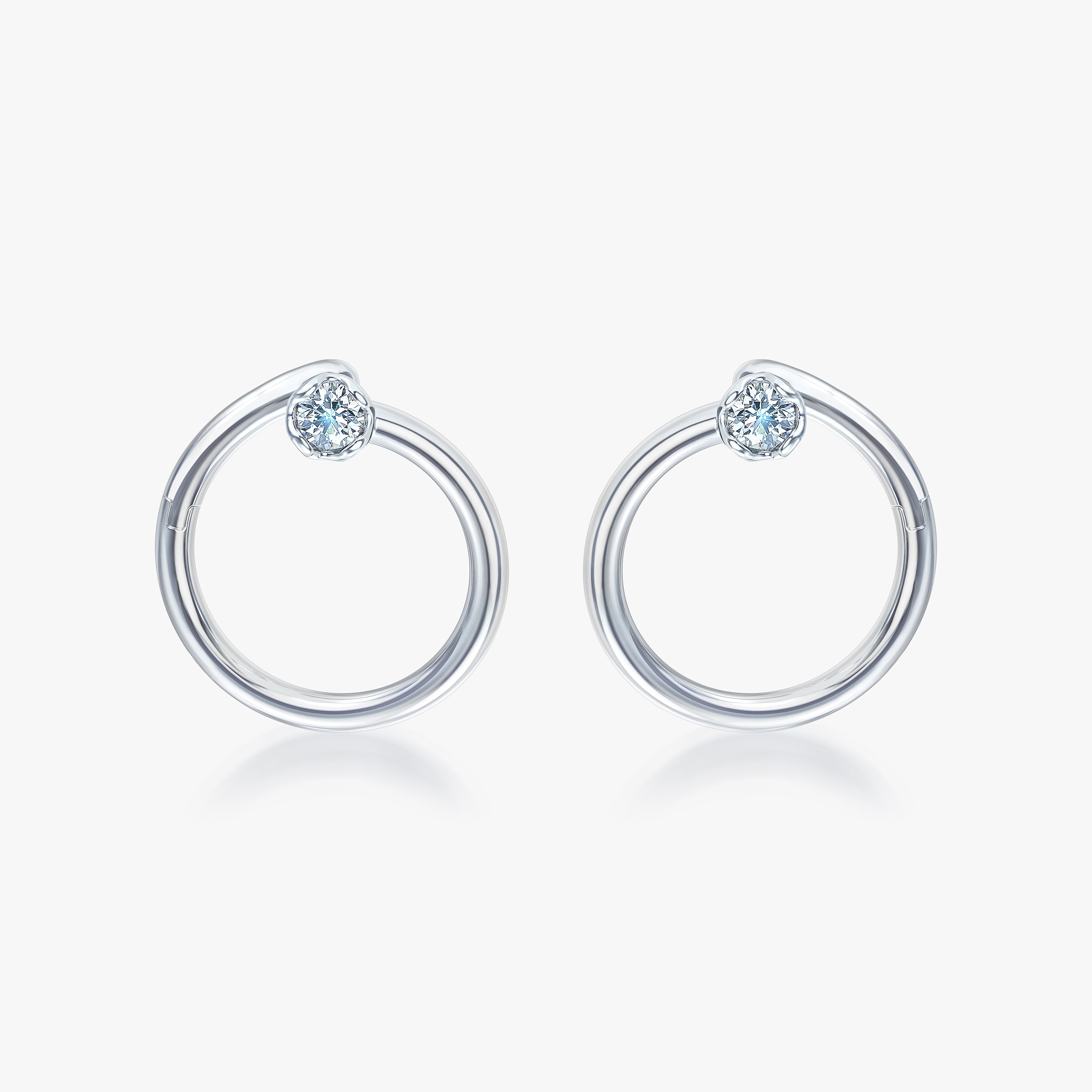 Reflections by design hot sale sterling diamond earrings