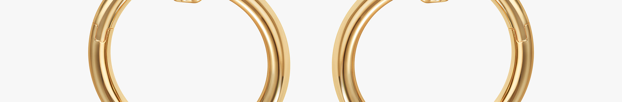 J'EVAR 14KT Yellow Gold Enso ALTR Lab Grown Diamond Earrings Front View